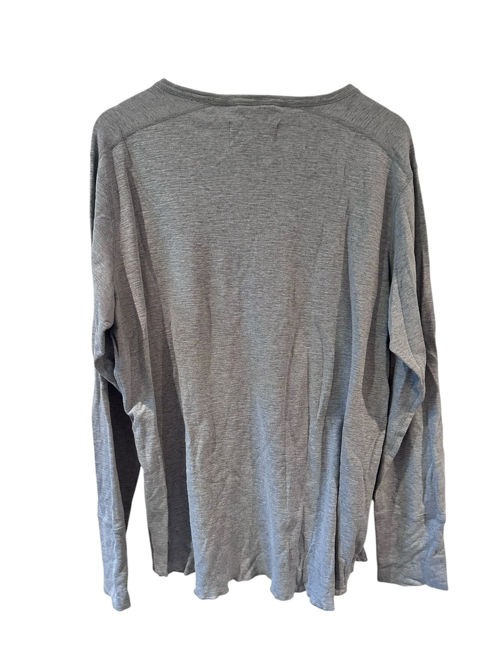 Wings + Horns Henley Shirt Gray Size XXL - Picture 2 of 4